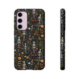 Mini Skeletons in Mystique Garden 3D Phone Case for iPhone, Samsung, Pixel Samsung Galaxy S23 Plus / Matte