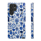 Blue State of Life Phone Case - Trendy Navy Blue Collage Protective Phone Cover for iPhone, Samsung, Pixel