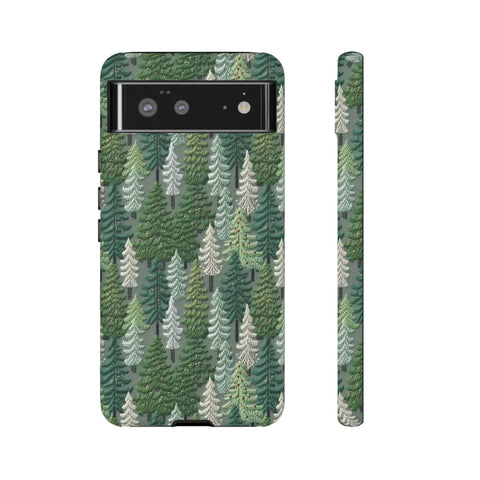 Christmas Forest 3D Aesthetic Phone Case for iPhone, Samsung, Pixel