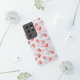 Dreamy Strawberry Cloud Phone Case - Pretty Pink Sky Protective Phone Cover for iPhone, Samsung, Pixel