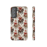 Cowboy Santa Embroidery Phone Case for iPhone, Samsung, Pixel Samsung Galaxy S21 FE / Glossy