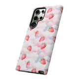 Dreamy Strawberry Cloud Phone Case - Pretty Pink Sky Protective Phone Cover for iPhone, Samsung, Pixel