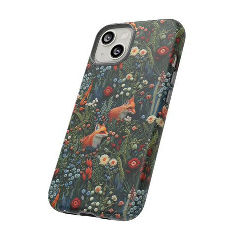 Botanical Fox Aesthetic Phone Case for iPhone, Samsung, Pixel