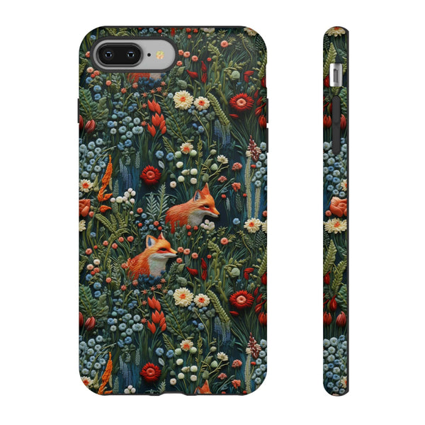 Botanical Fox Aesthetic Phone Case for iPhone, Samsung, Pixel