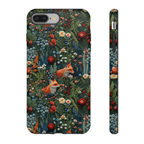 Botanical Fox Aesthetic Phone Case for iPhone, Samsung, Pixel