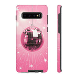 Disco Ball Phone Case - Pink Trendy Retro Mirror Ball Protective Phone Cover for iPhone, Samsung, Pixel