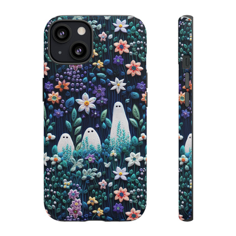Ghosts in the Garden Aesthetic 3D Phone Case for iPhone, Samsung, Pixel