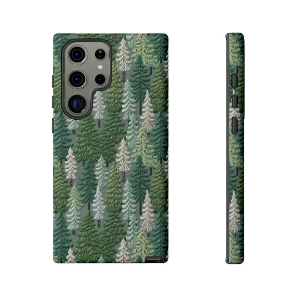 Christmas Forest 3D Aesthetic Phone Case for iPhone, Samsung, Pixel