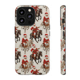 Cowboy Santa Embroidery Phone Case for iPhone, Samsung, Pixel iPhone 13 Pro / Matte