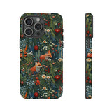 Botanical Fox Aesthetic Phone Case for iPhone, Samsung, Pixel