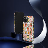 Fruit Stamps Collage Phone Case - Trendy Stickers Aesthetic Protective Phone Cover for iPhone, Samsung, Pixel