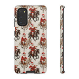 Cowboy Santa Embroidery Phone Case for iPhone, Samsung, Pixel Samsung Galaxy S20 / Glossy