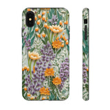 Floral Cottagecore Aesthetic  Phone Case for iPhone, Samsung, Pixel iPhone XS MAX / Glossy