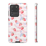 Dreamy Strawberry Cloud Phone Case - Pretty Pink Sky Protective Phone Cover for iPhone, Samsung, Pixel