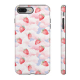 Dreamy Strawberry Cloud Phone Case - Pretty Pink Sky Protective Phone Cover for iPhone, Samsung, Pixel