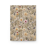 Whimsical Wildflowers 3D Embroidery Aesthetic Journal - Hardcover Flowers Notebook Journal