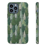 Christmas Forest 3D Aesthetic Phone Case for iPhone, Samsung, Pixel iPhone 13 Pro Max / Matte