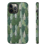 Christmas Forest 3D Aesthetic Phone Case for iPhone, Samsung, Pixel iPhone 12 Pro Max / Glossy