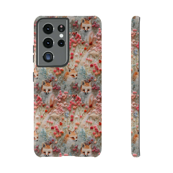 Cottagecore Fox 3D Aesthetic Phone Case for iPhone, Samsung, Pixel