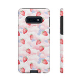 Dreamy Strawberry Cloud Phone Case - Pretty Pink Sky Protective Phone Cover for iPhone, Samsung, Pixel