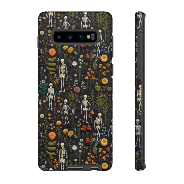 Mini Skeletons in Mystique Garden 3D Phone Case for iPhone, Samsung, Pixel