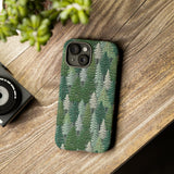 Christmas Forest 3D Aesthetic Phone Case for iPhone, Samsung, Pixel