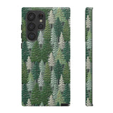 Christmas Forest 3D Aesthetic Phone Case for iPhone, Samsung, Pixel Samsung Galaxy S22 Ultra / Glossy