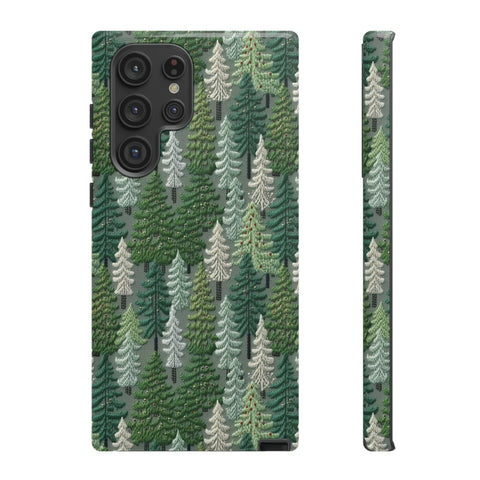 Christmas Forest 3D Aesthetic Phone Case for iPhone, Samsung, Pixel