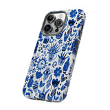 Blue State of Life Phone Case - Trendy Navy Blue Collage Protective Phone Cover for iPhone, Samsung, Pixel