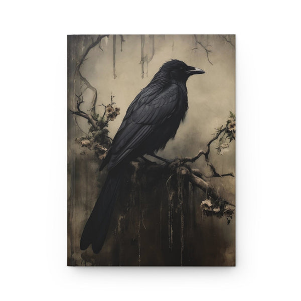 Gothic Raven Notebook - Dark Academia Aesthetic Journal