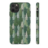 Christmas Forest 3D Aesthetic Phone Case for iPhone, Samsung, Pixel iPhone 11 Pro Max / Matte