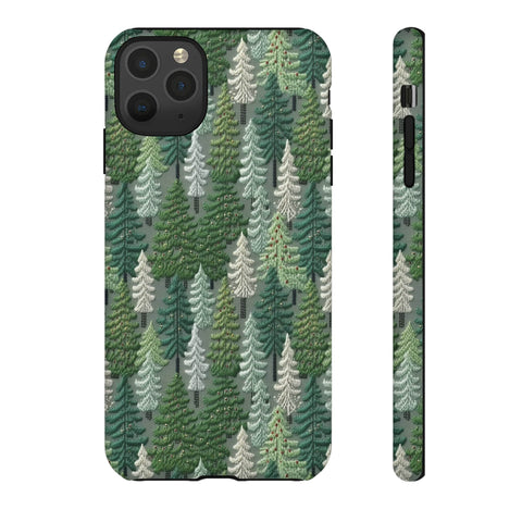 Christmas Forest 3D Aesthetic Phone Case for iPhone, Samsung, Pixel