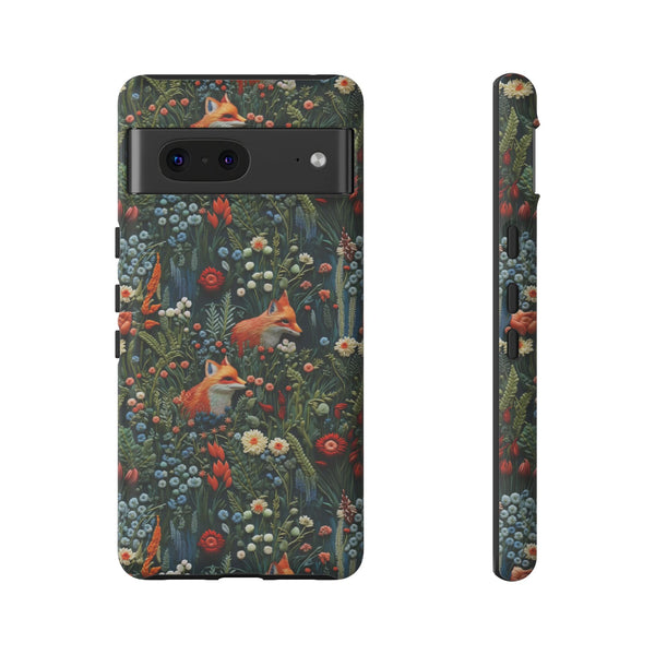 Botanical Fox Aesthetic Phone Case for iPhone, Samsung, Pixel