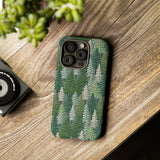 Christmas Forest 3D Aesthetic Phone Case for iPhone, Samsung, Pixel