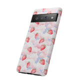 Dreamy Strawberry Cloud Phone Case - Pretty Pink Sky Protective Phone Cover for iPhone, Samsung, Pixel