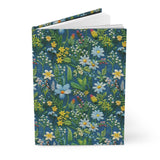 Lagoon Meadow Wildflower Journal - Hardcover Blank Lined Notebook
