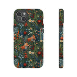 Botanical Fox Aesthetic Phone Case for iPhone, Samsung, Pixel iPhone 15 Plus / Matte