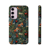 Botanical Fox Aesthetic Phone Case for iPhone, Samsung, Pixel