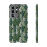 Christmas Forest 3D Aesthetic Phone Case for iPhone, Samsung, Pixel Samsung Galaxy S21 Ultra / Glossy