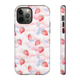 Dreamy Strawberry Cloud Phone Case - Pretty Pink Sky Protective Phone Cover for iPhone, Samsung, Pixel