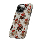 Cowboy Santa Embroidery Phone Case for iPhone, Samsung, Pixel