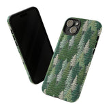 Christmas Forest 3D Aesthetic Phone Case for iPhone, Samsung, Pixel