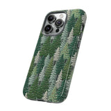 Christmas Forest 3D Aesthetic Phone Case for iPhone, Samsung, Pixel