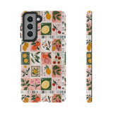 Fruit Stamps Collage Phone Case - Trendy Stickers Aesthetic Protective Phone Cover for iPhone, Samsung, Pixel