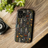 Mini Skeletons in Mystique Garden 3D Phone Case for iPhone, Samsung, Pixel