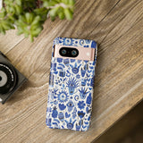 Blue State of Life Phone Case - Trendy Navy Blue Collage Protective Phone Cover for iPhone, Samsung, Pixel