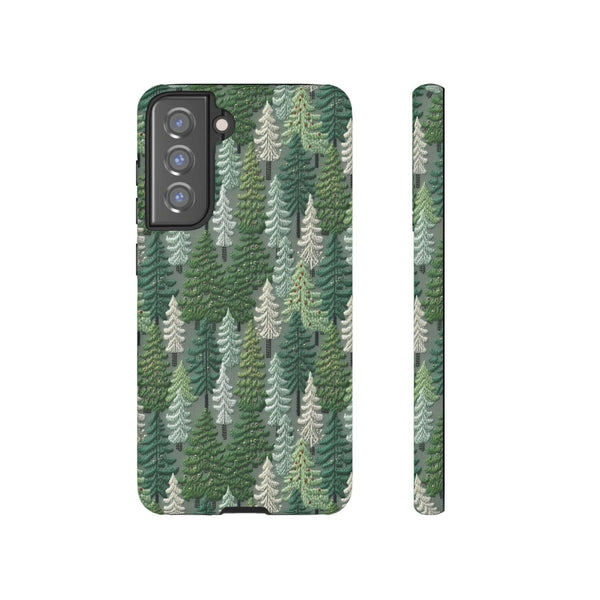 Christmas Forest 3D Aesthetic Phone Case for iPhone, Samsung, Pixel