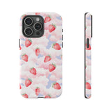 Dreamy Strawberry Cloud Phone Case - Pretty Pink Sky Protective Phone Cover for iPhone, Samsung, Pixel