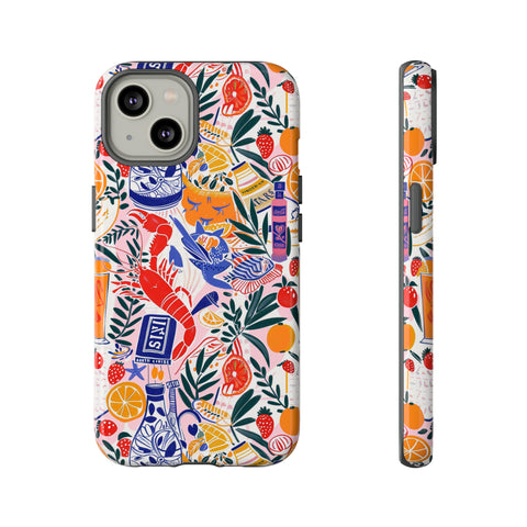 Sweet n Sour Collage Phone Case - Trendy Coastal Aesthetic Protective Phone Cover for iPhone, Samsung, Pixel