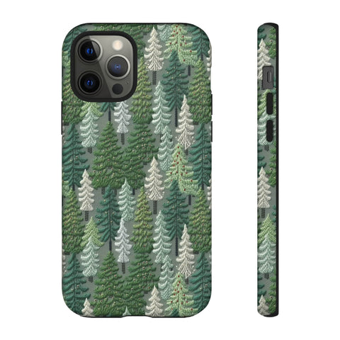 Christmas Forest 3D Aesthetic Phone Case for iPhone, Samsung, Pixel